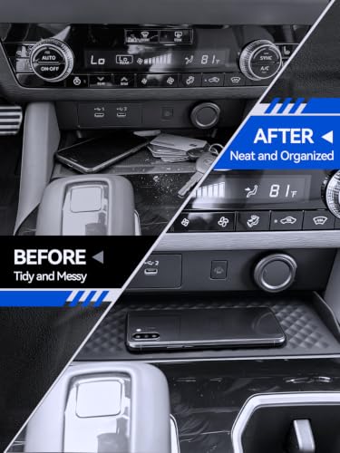 for Outlander Center Console Organizer& Cup Holder& Wirless Mats 2025 2026 Mitsubishi Outlander ES (for 2025-2026 Outlander)