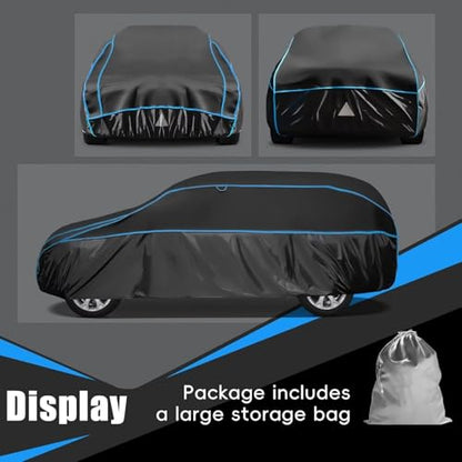 Hail Protector Car Cover for SUV (Black Blue / B7-Length 202 inch to 211 inch)