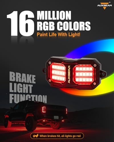 2 Pod RGB LED Rock Lights for Trucks UTV ATV Boat (2 Pods)