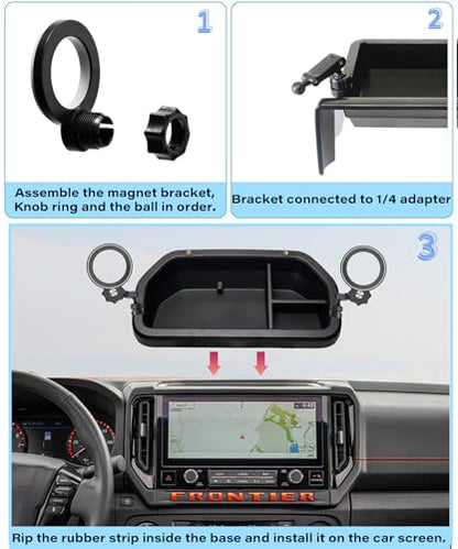 Car Phone Holder for Nissan Frontier 2025 2026 12.3" Screen Accessories (for 2025-2026 Nissan Frontier(12.3 Inch Screen))