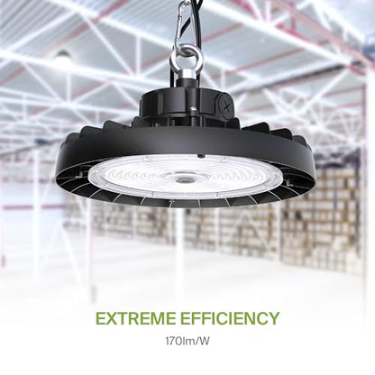 240W LED High Bay UFO Lighting (Black)