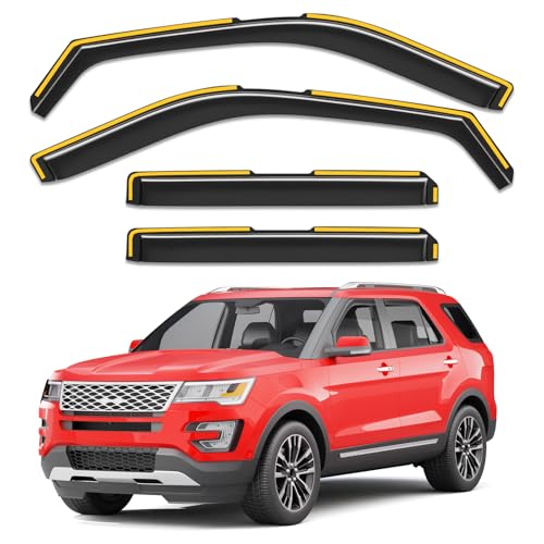 in Channel Window Visors Rain Guards for Ford Explorer 2011 (Fit for 2011-2019 Ford Explorer)