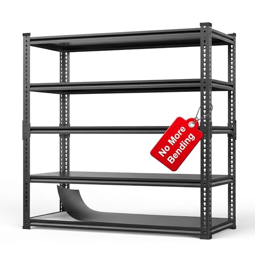 5 Tier Heavy Duty Garage Shelving (72" H x 48" W x 24" D)