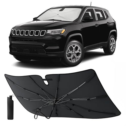 Umbrella Foldable Windshield Sun Shade Fit for 2017 (Jeep Compass 2017-2024)