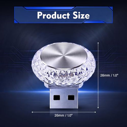 Mini Car Interior Atmosphere Lamp (Ice-Blue)