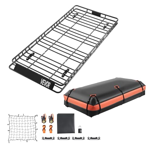 Roof Rack Basket (Basket w/ Bag & Net / 84x39in)