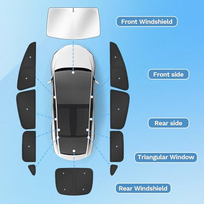 Car Window Shades for Tesla Model X 2016 (FOR | Model X 2016-2020 (10pcs))