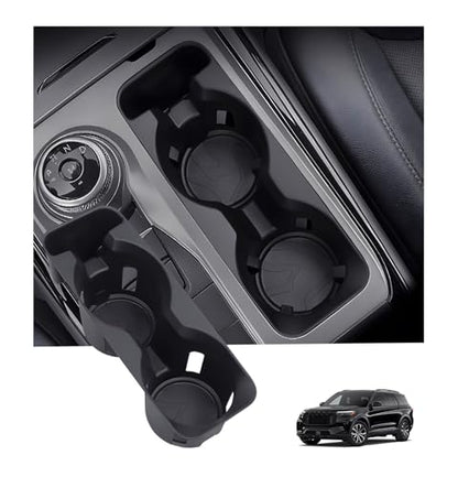 Center Console Cup Holder Inserts for Ford Explorer 2024 2023 2022 2021 2020 (Cup Holder for 2020-2024 Explorer)