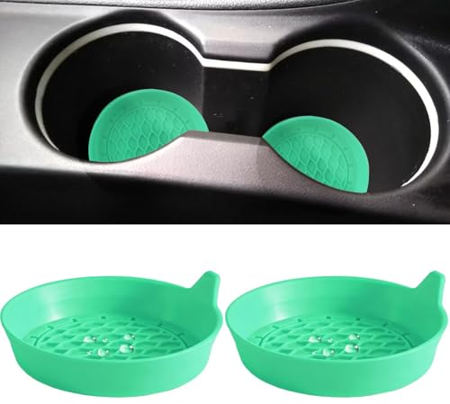 2 PCS Car Cup Coasters (Green*2PCS / No Diamonds)