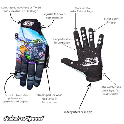 Turbo Dirt Bike Gloves (Large)