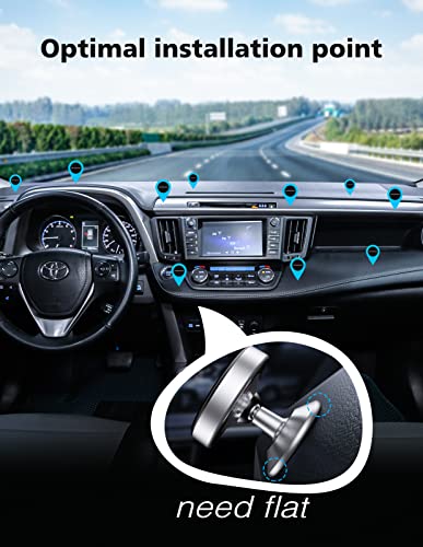2 Pack Magnetic Phone Holder for Car (Sliver)