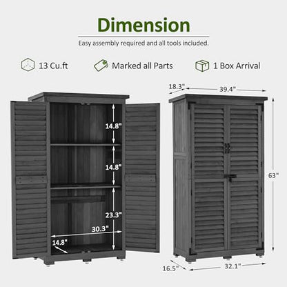 Outdoor Storage Cabinet (Gray)
