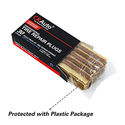 30 pcs 4" Brown Tire Repair Strings Tire Repair Plugs (Brown / 4" x φ0.236" 30pcs)