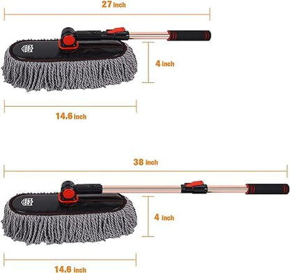 Car Duster Exterior with Extendable Handle (Gray)
