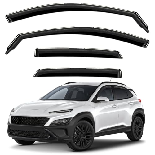 Window Deflectors Smoke Tinted in (For Kona 18-23)