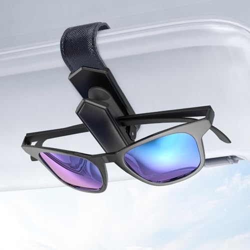 Sunglass Holder for Car (1 Pack / Black)