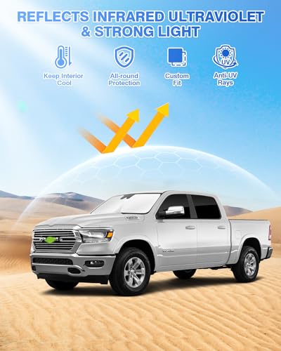 Sunshades for Dodge Ram 1500 Crew Cab 2019 (Dodge Ram 1500 Crew Cab 2019-Present)
