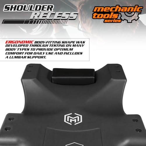 Mechanic Roller Creeper with Padded Headrest (Black / 40")