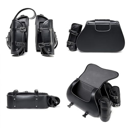 Motorcycle Saddlebags (Black-1)