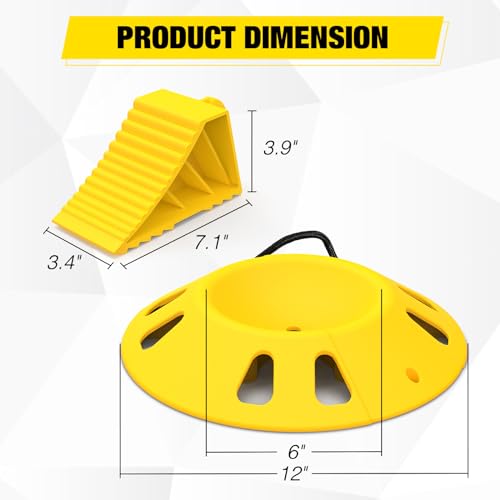 Trailer Tongue Jack Wheel Chocks and Dock Kit