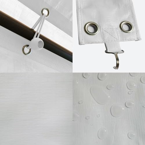 10 x 20 FT Carport Replacement Cover (10'x20' / White)