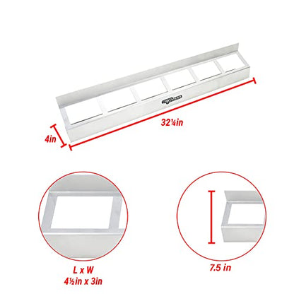 304 Six Quart Oil Can Rack Holder 32" Caddy Wall Hanger Aluminum Shelf (Silver)
