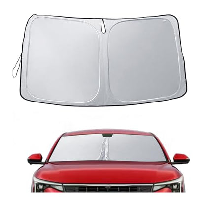 for 2025 2026 Kia K4 Windshield Sunshade for 2026 Kia K4 Accessories Sunshade Foldable Sun Shield 2025 K4 Sunshade Sun Protector Front Windows Sun Protection Block UV Rays (2025 2026 Kia K4)