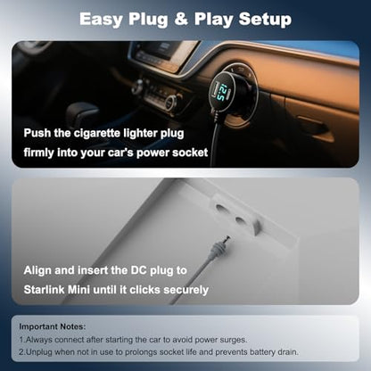 Starlink Mini Car Adapter 3M