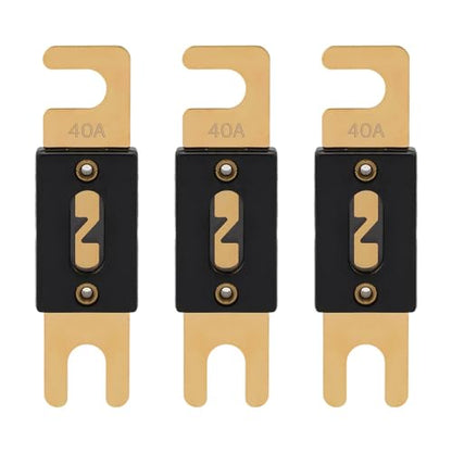 40A ANL Fuse 40 Amp Inline Blade Fuses 32V for Car Audio Inverter Automotive Stereo (40A)