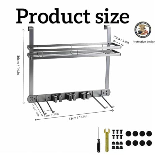 Over Door Tool Organizer (grey)