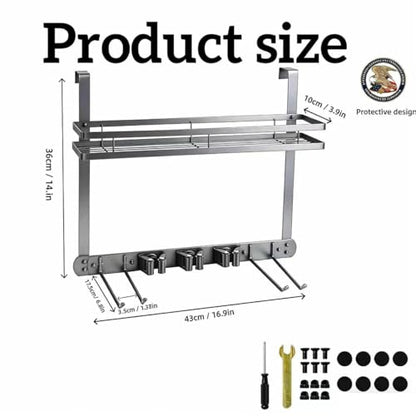 Over Door Tool Organizer (grey)