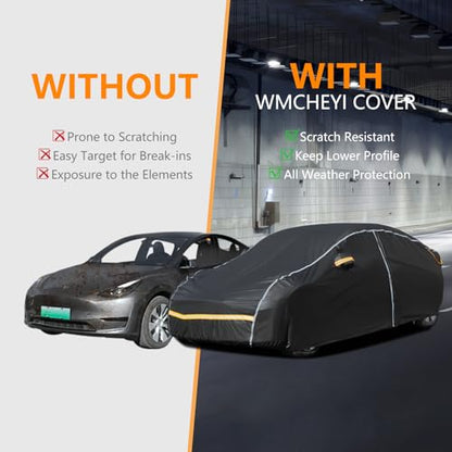 Car Cover Waterproof All Weather for Tesla Model Y (Black / Tesla-Model Y)