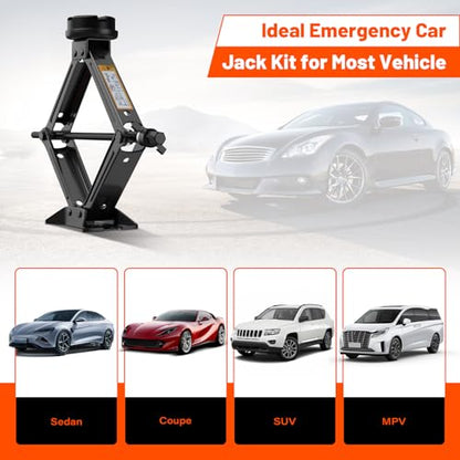 Car Jack Kit 2.5 Ton (Black)