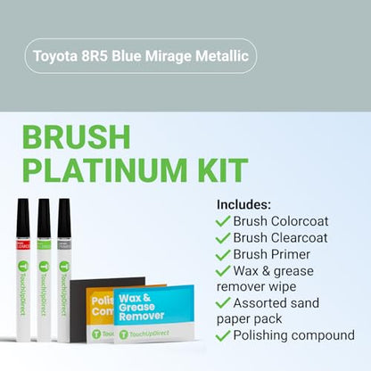 Car Paint Touch Up Brush Kit (Brush - Platinum Kit / Blue Mirage Metallic)