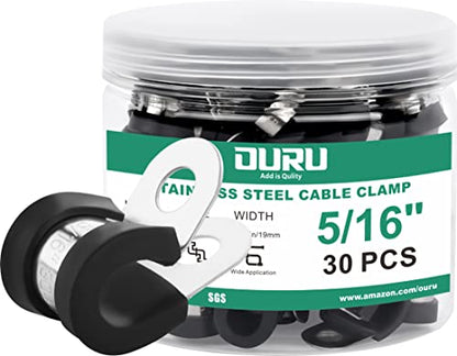 5 16 Inch Cable Clamps (30pcs - 5/16")