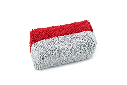 Mini [Saver Applicator Terry] Ceramic Coating Applicator Sponge (Red/Gray)