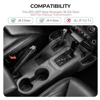 Center Console Organizer with Cup Holder Insert for 2011