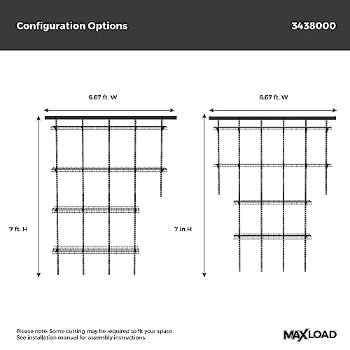 Heavy Duty Wall Shelf Kit for Garage (4 shelves)