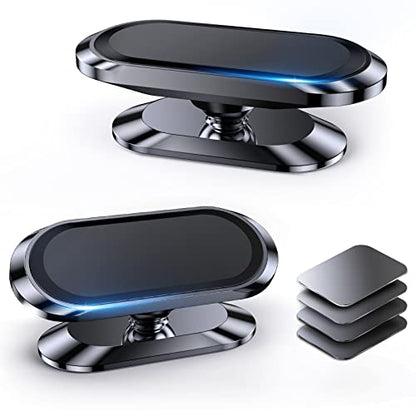2 PACK】Magnetic phone holder for Car Dash Magnetic Car Mount for iphone (Black)