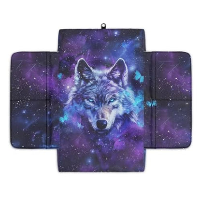 Galaxy Wolf Butterfly Car Center Console Armrest Cover Soft Armrest Cover Lid Non (Galaxy Wolf Butterfly)