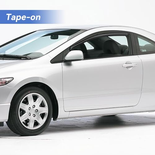 Window Visors Rain Guards for 2006 (2006-2011 Honda Civic Coupe)