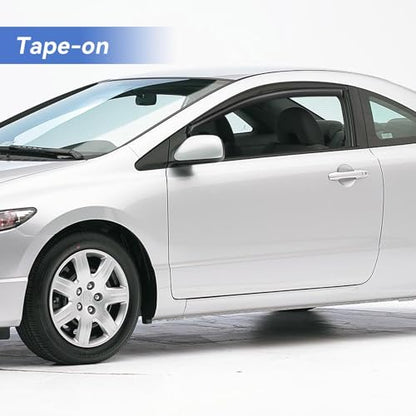 Window Visors Rain Guards for 2006 (2006-2011 Honda Civic Coupe)