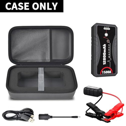 Carrying Case Compatible with NEXPOW Car Jump Starter (Grey)