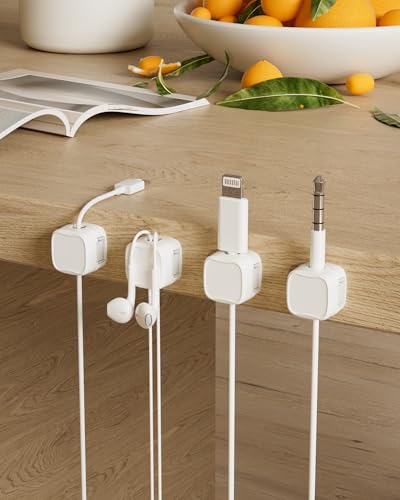 Magnetic Cable Clips (9-Pack White)