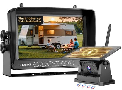 Magnetic Solar Wireless Backup Camera (7 Inch)