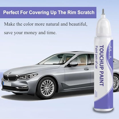 Glacier Silver A83 Touch Up Paint for BMW OEM Color Match Car Paint Pen (Glacier Silver (A83))