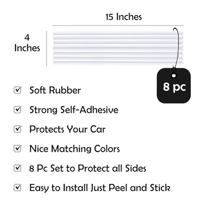Garage Wall Protectors 8 Pack (White)