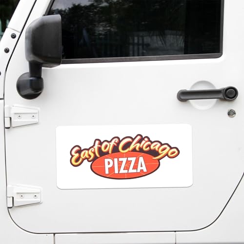 Custom Car Magnet Signs for Advertising and Promotion (12"x24" Rectangle)