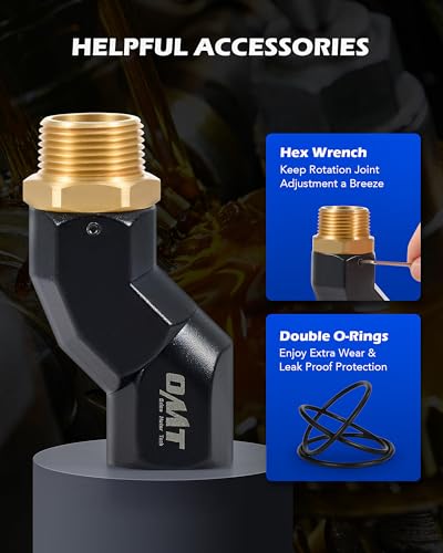 OMT 2pcs 1" NPT Fuel Hose Nozzle Swivel Kit (2PCS 1"NPT / Fuel Hose Nozzle Swivel)