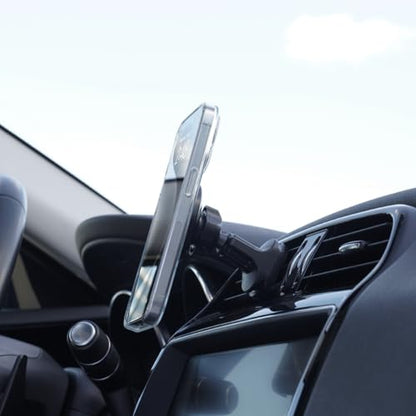 iTap 3 Magnetic Air Vent Car Mount Phone Holder with Magnetic Ring Adapter. Compatible with iPhone (Air Vent Mount)